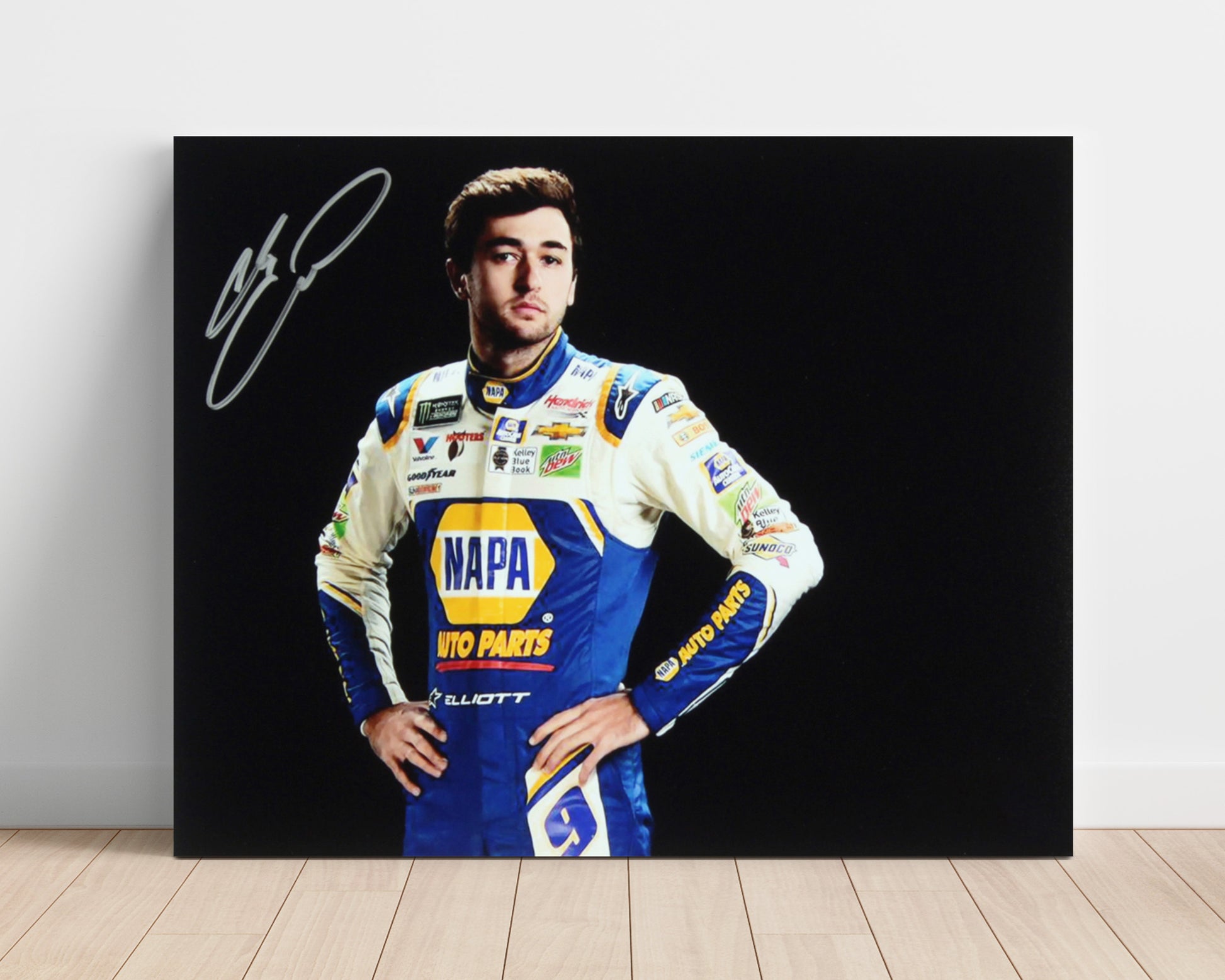 Chase Elliott - NAPA Auto Parts Portrait Racing Wall Art 16x20 Unframed Print wall art print – Racing Wall Art decor