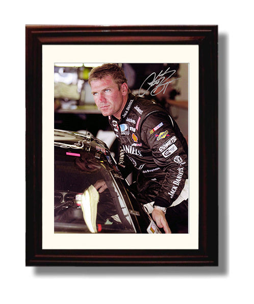 Clint Bowyer - Jack Daniels NASCAR Portrait Racing Wall Art 8x10 Beveled Frame wall art print – Racing Wall Art decor