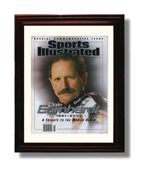 Dale Earnhardt - Sports Illustrated Tribute 2001 Racing Wall Art 8x10 Beveled Frame wall art print – Racing Wall Art decor