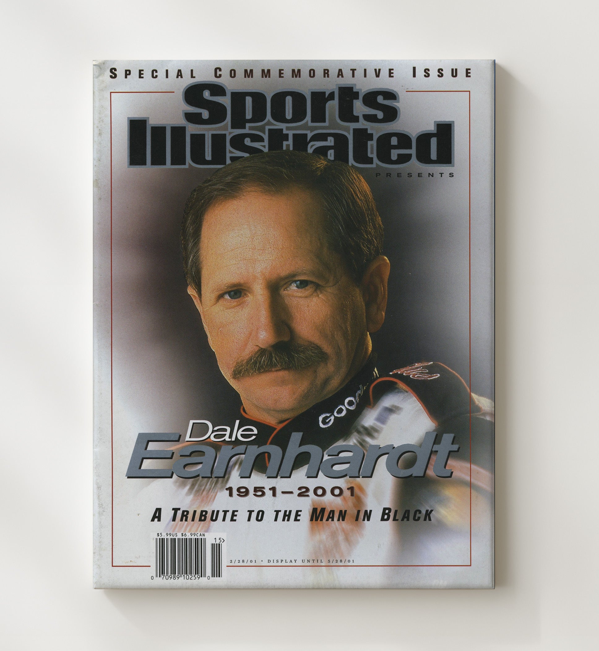 Dale Earnhardt - Sports Illustrated Tribute 2001 Racing Wall Art 20x24 Canvas wall art print – Racing Wall Art decor