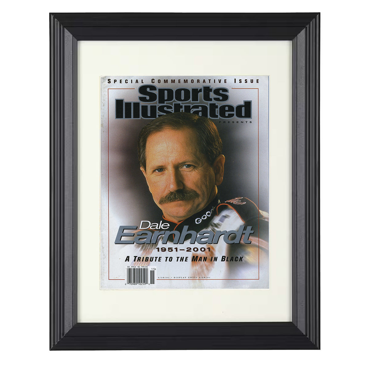 Dale Earnhardt - Sports Illustrated Tribute 2001 - Beveled Frame racing wall art