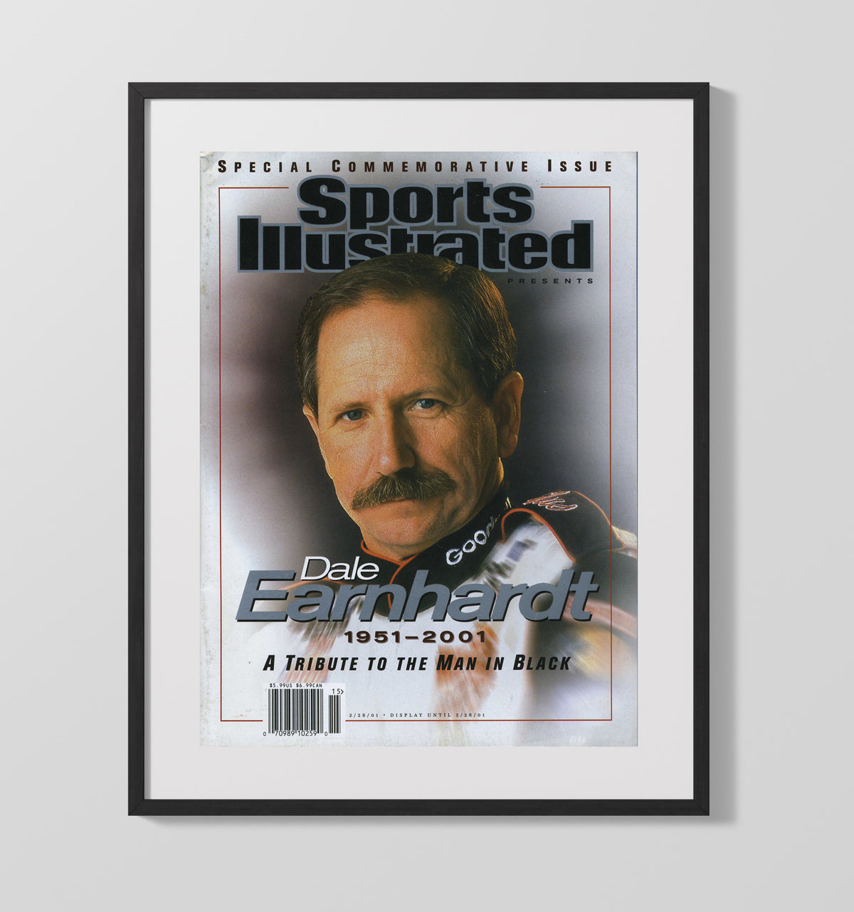 Dale Earnhardt - Sports Illustrated Tribute 2001 - Canvas racing wall art
