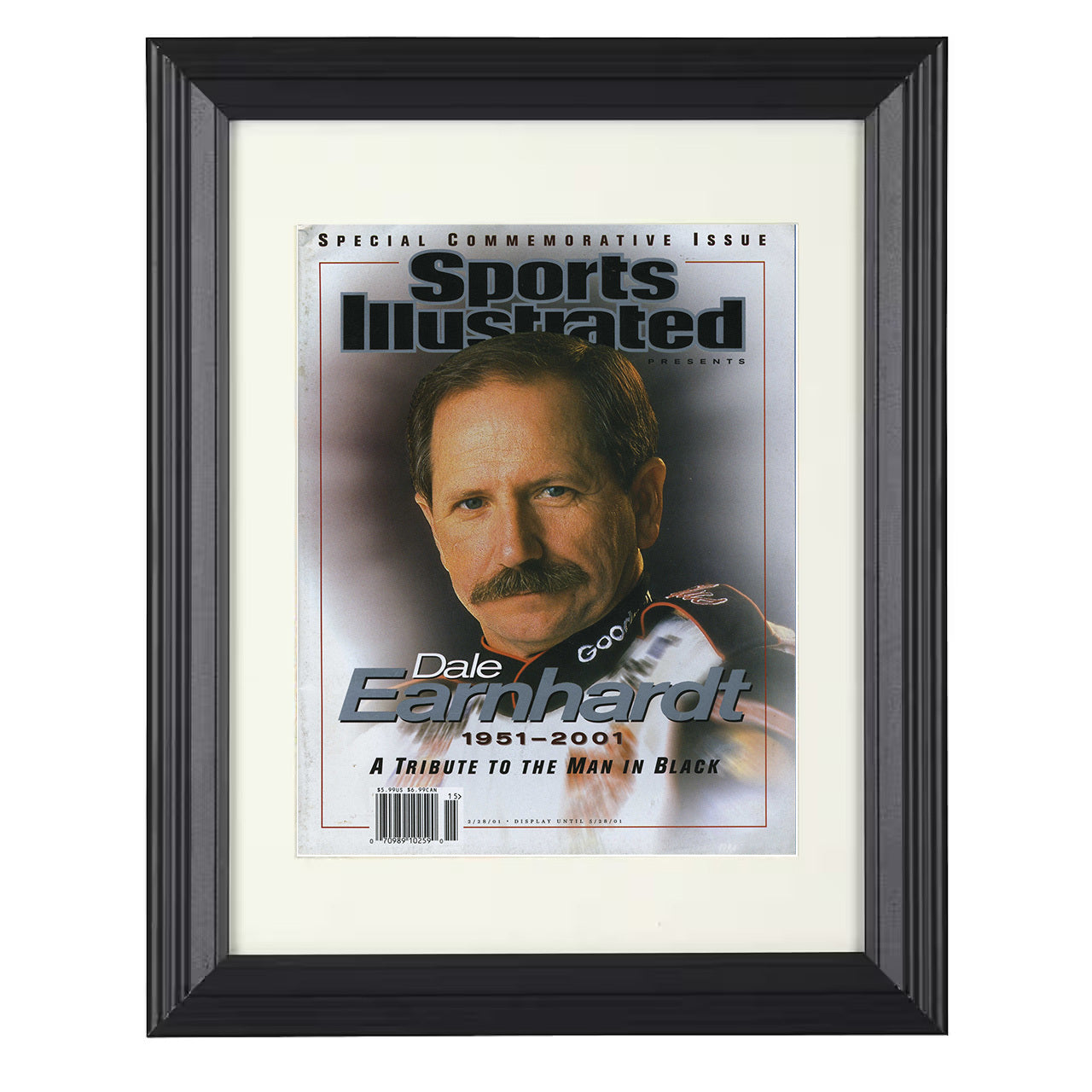 Dale Earnhardt – Tribute 2001 SI 8x10 matted black framed racing wall art