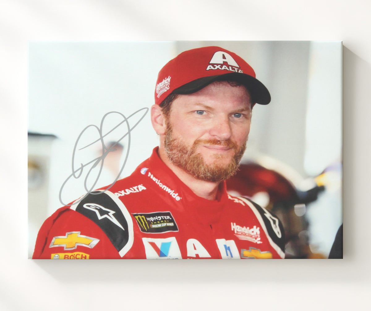Dale Earnhardt Jr Axalta Racing Driver - Framed Canvas racing wall art