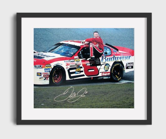 Dale Earnhardt Jr - Budweiser Chevrolet No. 8 Victory Pose - Canvas racing wall art