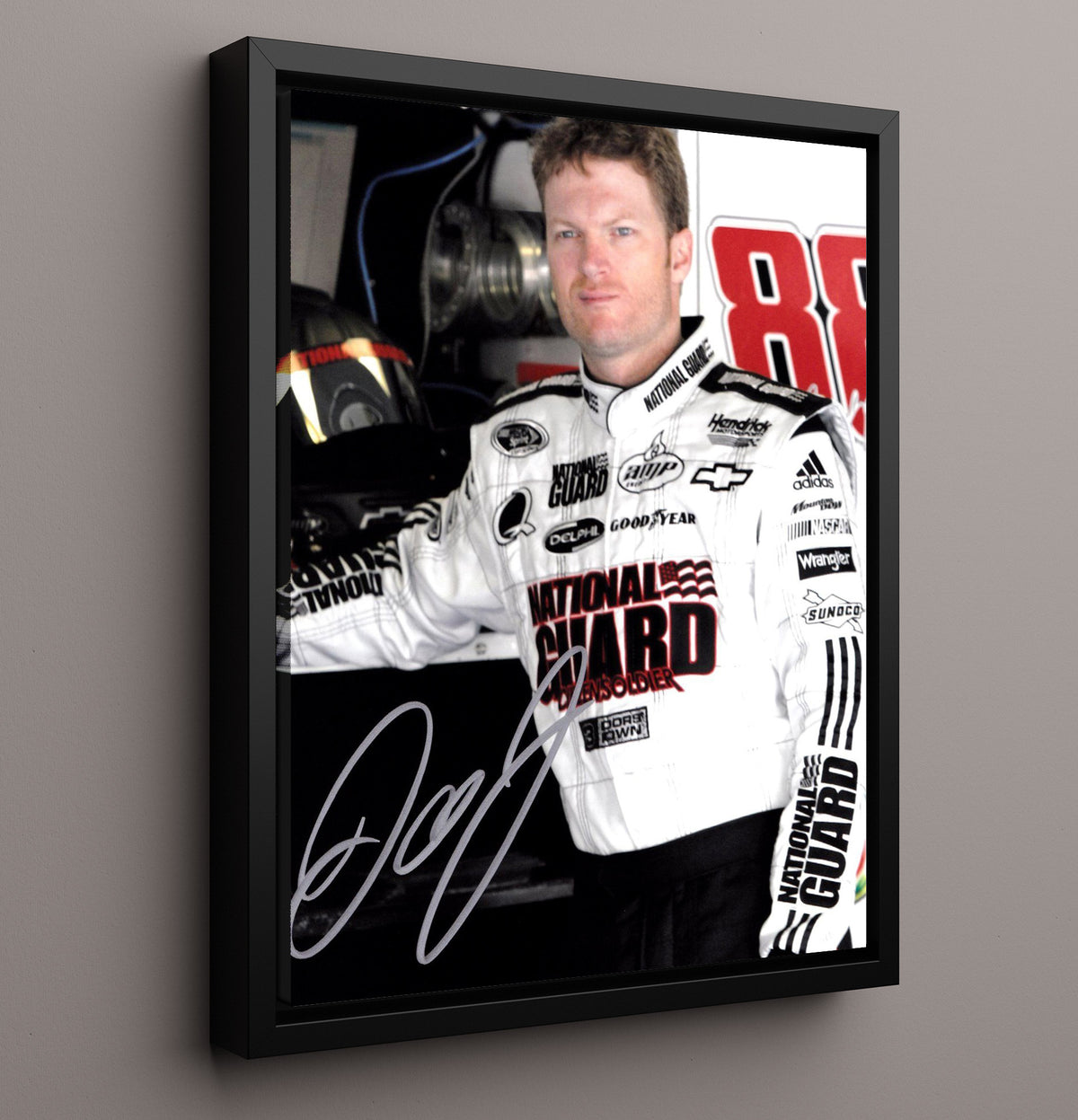 Dale Earnhardt Jr National Guard NASCAR Driver - Unframed Print racing wall art