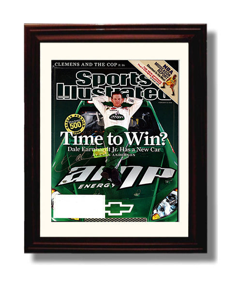 Dale Earnhardt Jr - Time to Win SI Cover Racing Wall Art 8x10 Beveled Frame wall art print – Racing Wall Art decor