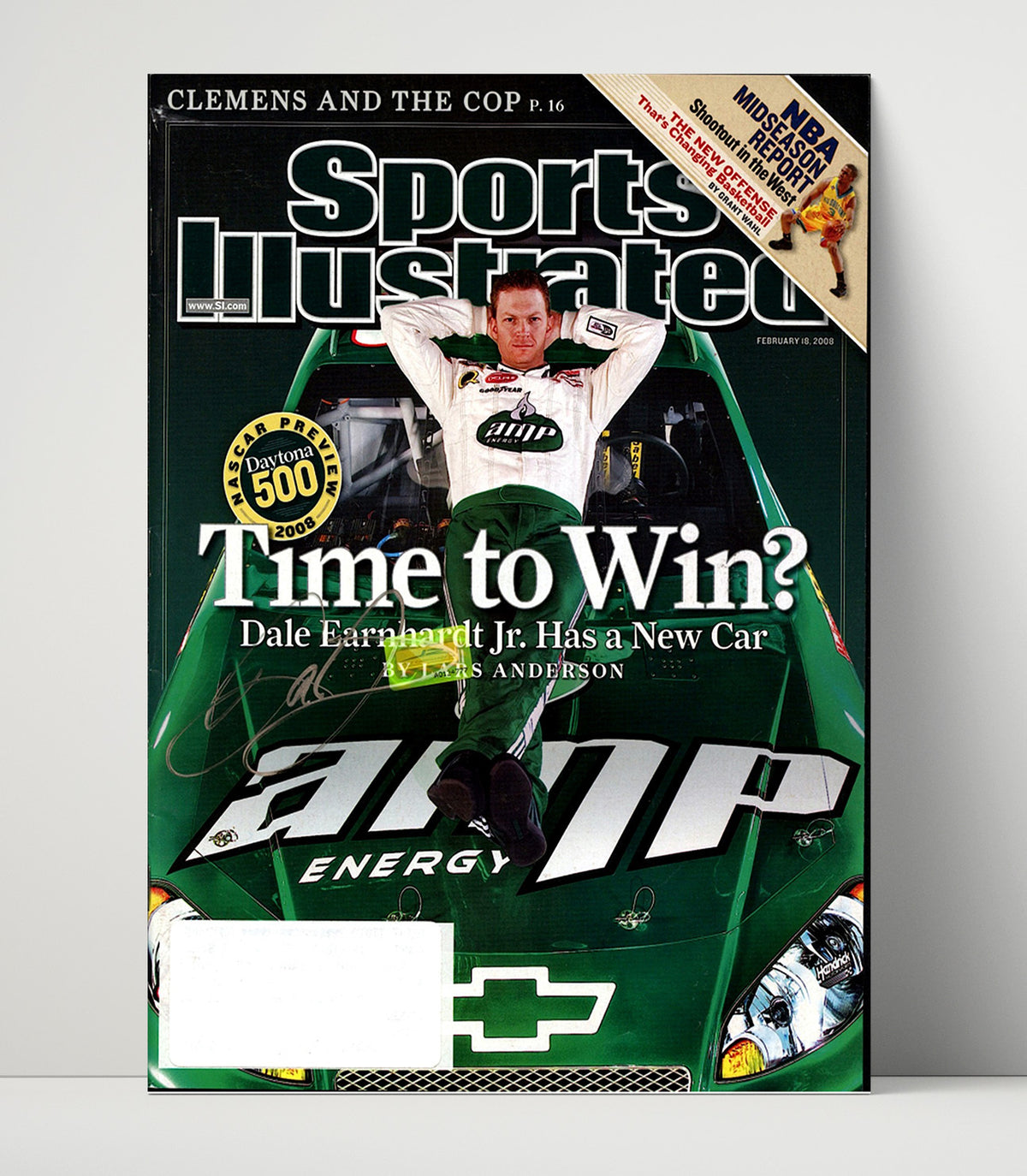 Dale Earnhardt Jr - Time to Win SI Cover - Gallery Frame racing wall art