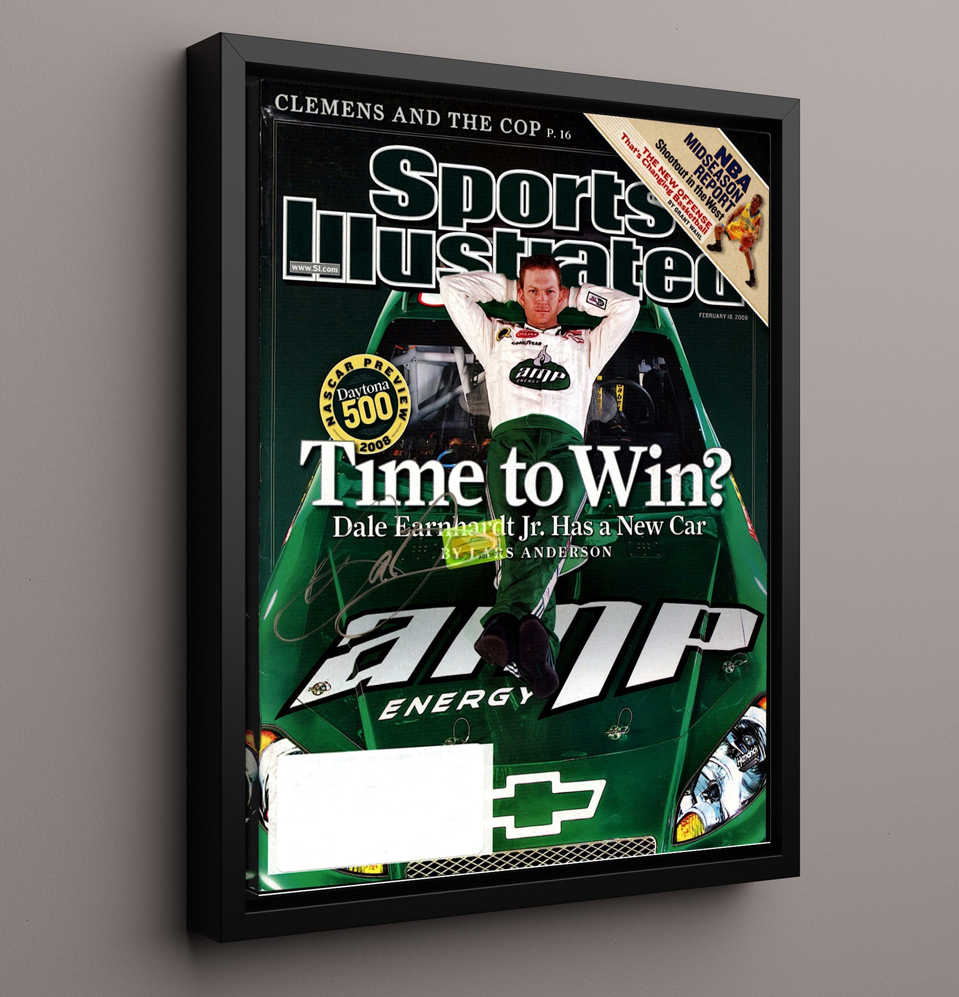 Dale Earnhardt Jr - Time to Win SI Cover - Unframed Print racing wall art