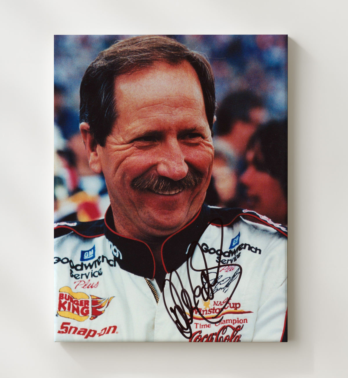 Dale Earnhardt Sr Goodwrench Driver - Framed Canvas racing wall art