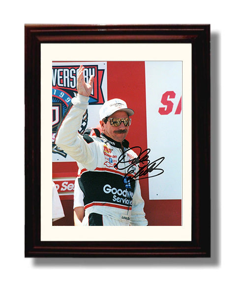 Dale Earnhardt Sr - Goodwrench Victory Lane Wave Racing Wall Art 8x10 Beveled Frame wall art print – Racing Wall Art decor