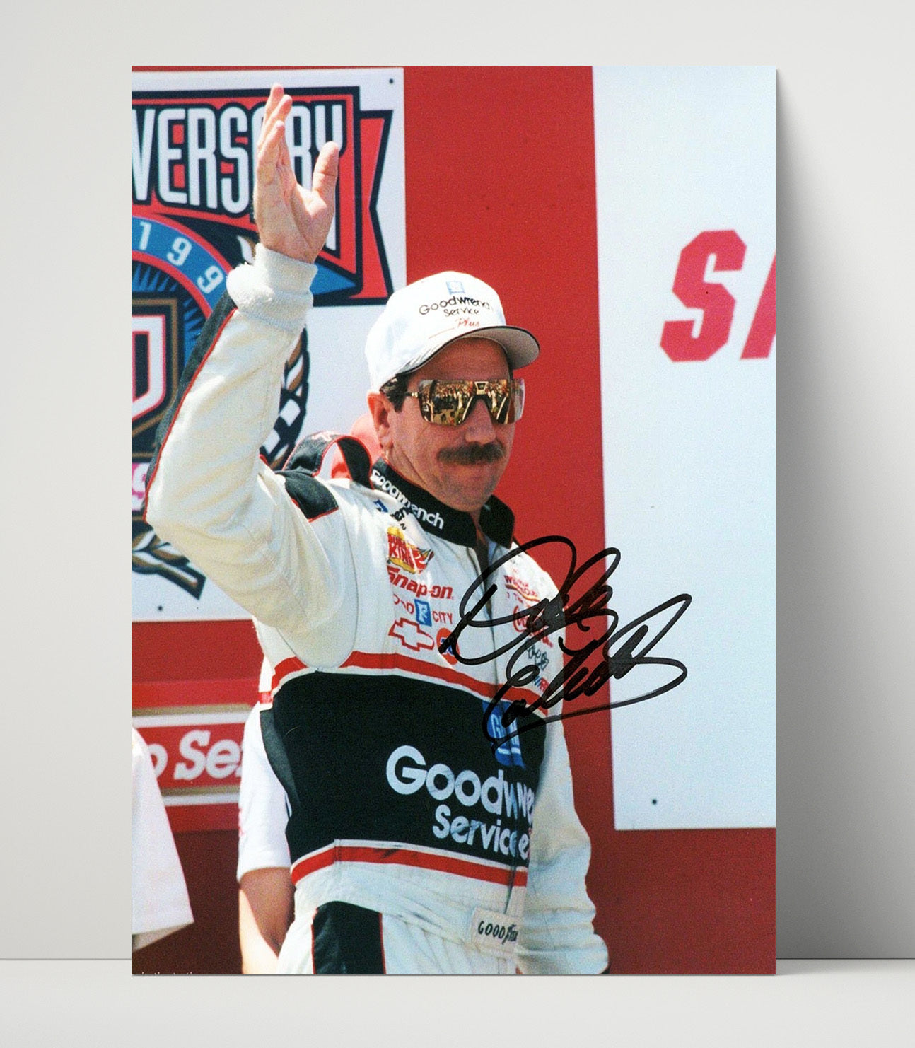 Dale Earnhardt Sr - Goodwrench Victory Lane Wave Racing Wall Art 16x20 Unframed Print wall art print – Racing Wall Art decor