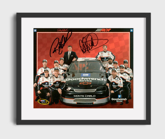 Dale Earnhardt and Richard Childress - Goodwrench Racing Team Photo - Canvas racing wall art