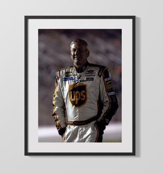 Dale Jarrett UPS Racing Driver - Canvas racing wall art