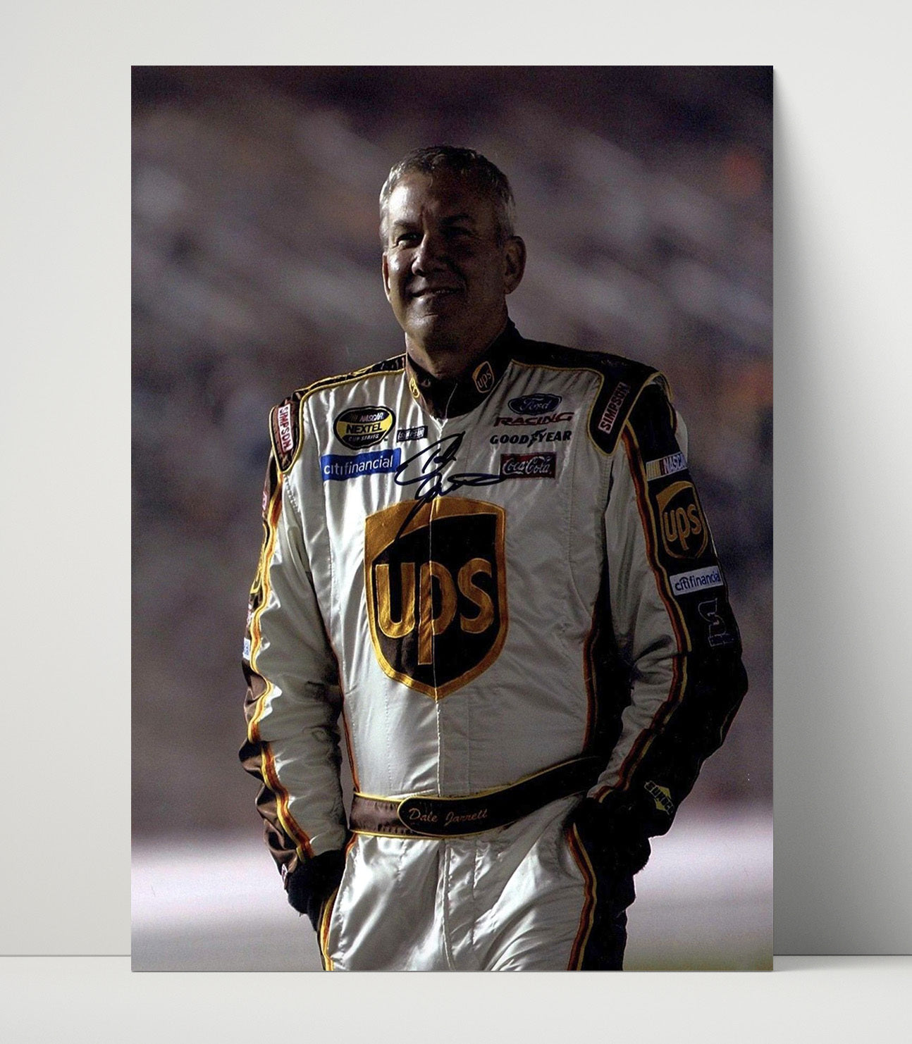 Dale Jarrett - UPS Racing Portrait Racing Wall Art 16x20 Unframed Print wall art print – Racing Wall Art decor