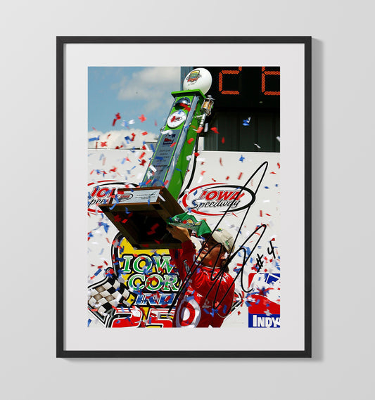 Dan Wheldon - IndyCar Victory Celebration - Canvas racing wall art