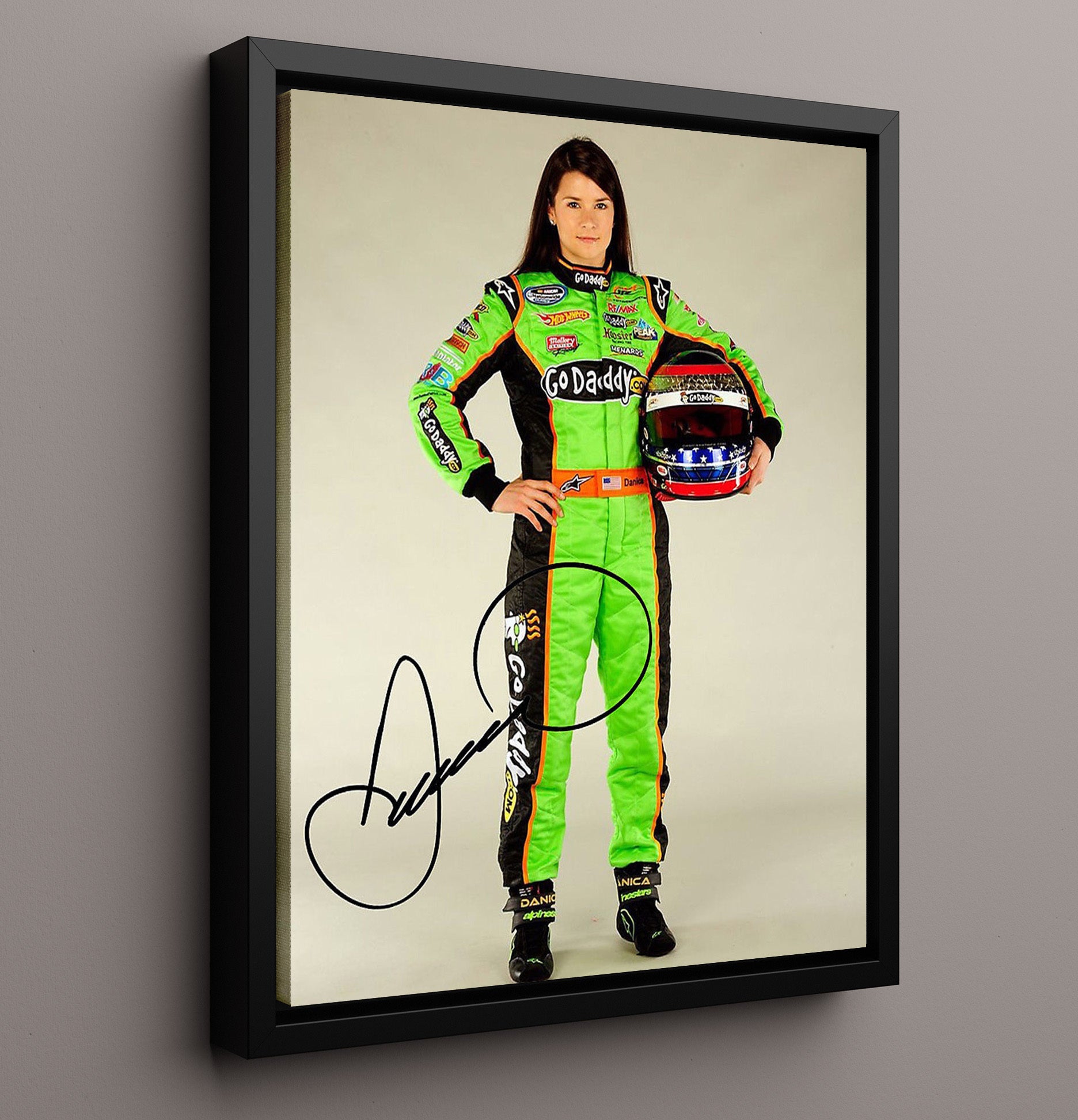 Danica Patrick GoDaddy Racing Driver - Unframed Print racing wall art