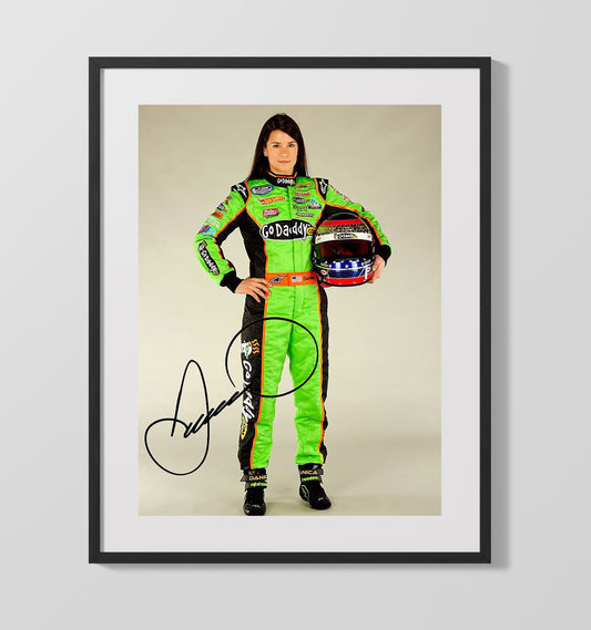 Danica Patrick GoDaddy Racing Driver - Canvas racing wall art