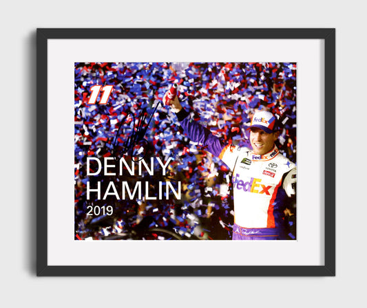 Denny Hamlin - Victory Celebration 2019 - Canvas racing wall art