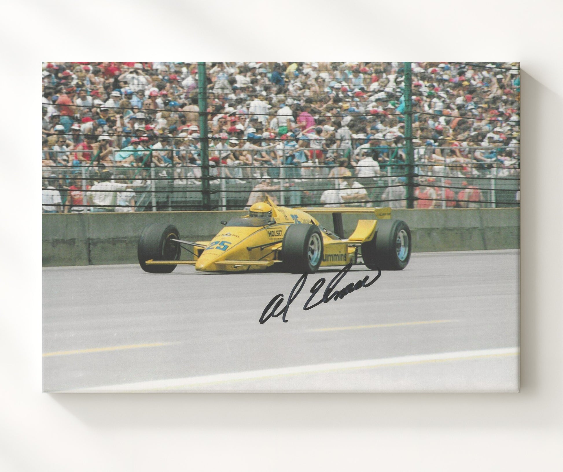 IndyCar - Al Unser Indianapolis 500 Car No. 25 - Framed Canvas racing wall art