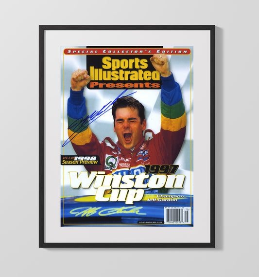 Jeff Gordon - 1997 Winston Cup Champion SI Cover - Canvas racing wall art