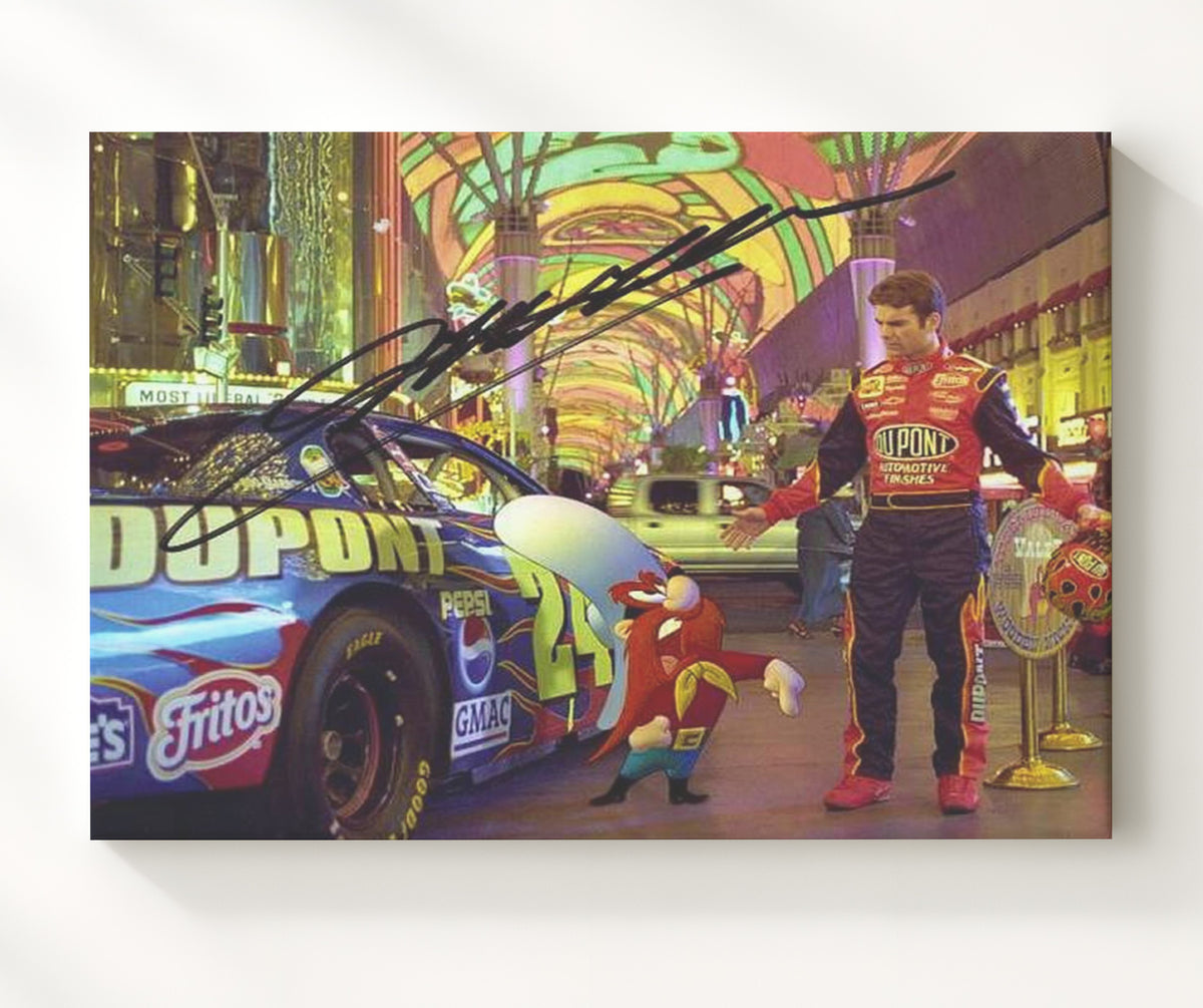 Jeff Gordon - Dupont No. 24 Las Vegas Promotion - Framed Canvas racing wall art