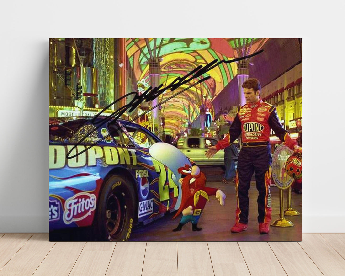 Jeff Gordon - Dupont No. 24 Las Vegas Promotion - Gallery Frame racing wall art