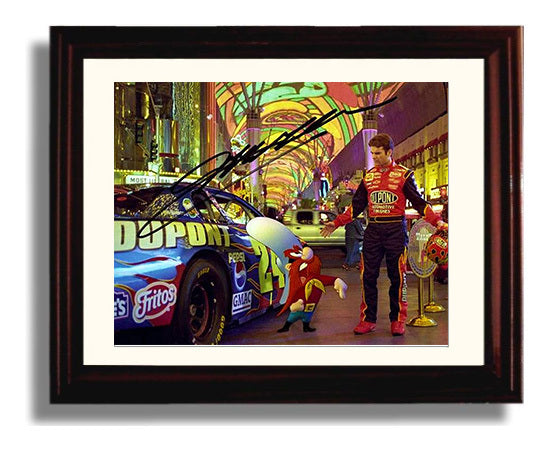 Jeff Gordon - Dupont No 24 Las Vegas Promotion Racing Wall Art 8x10 Beveled Frame wall art print – Racing Wall Art decor
