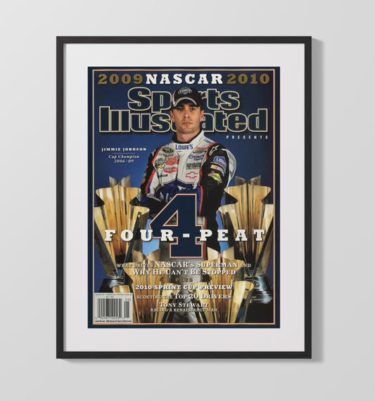 Jimmie Johnson - Four-Peat SI Cover - Canvas racing wall art