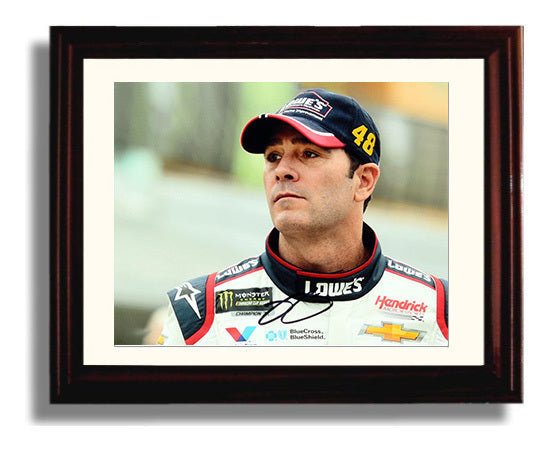 Jimmie Johnson - Hendrick Motorsports Portrait Racing Wall Art 8x10 Beveled Frame wall art print – Racing Wall Art decor
