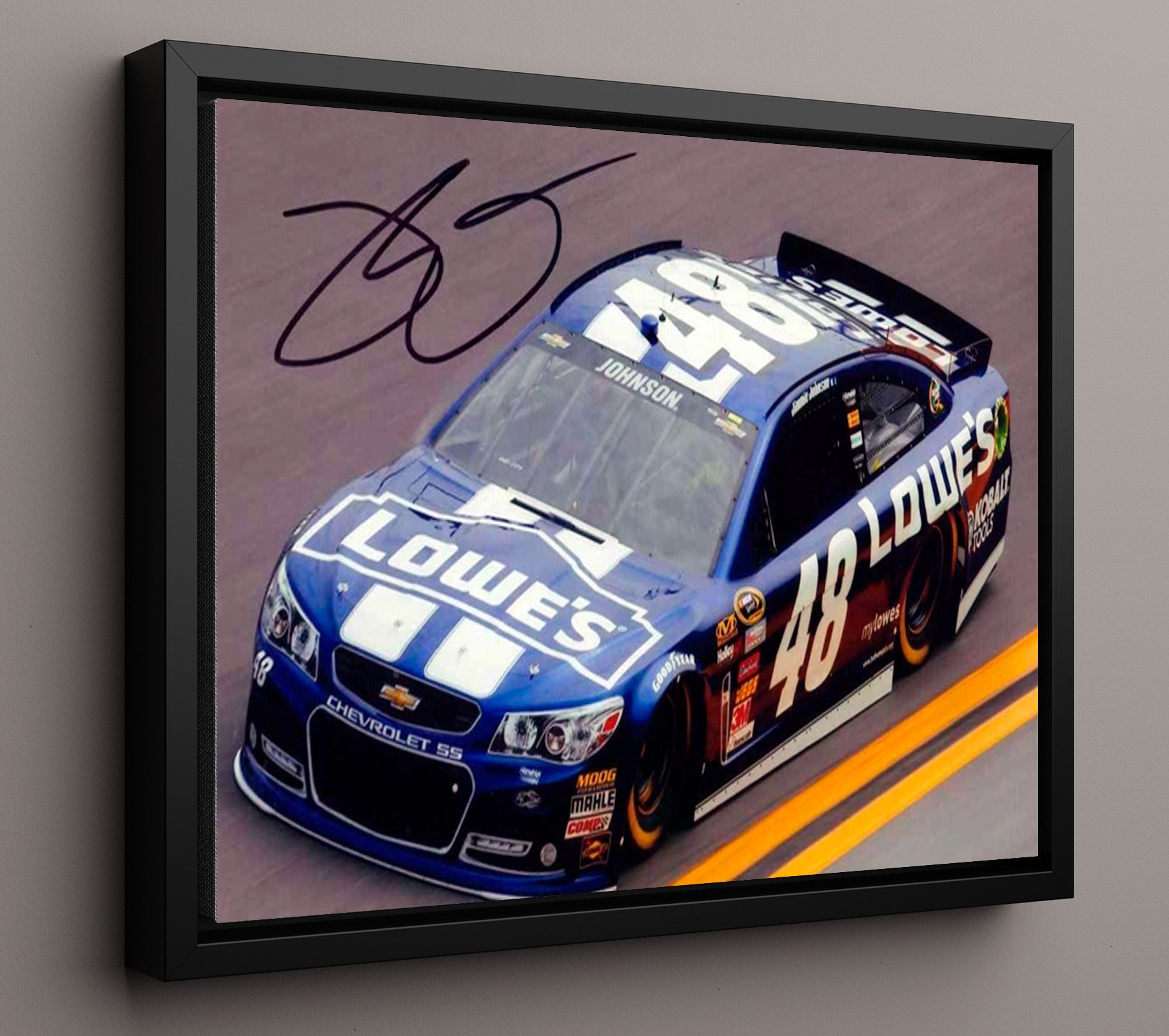 Jimmie Johnson - Lowe's Car - Unframed Print racing wall art