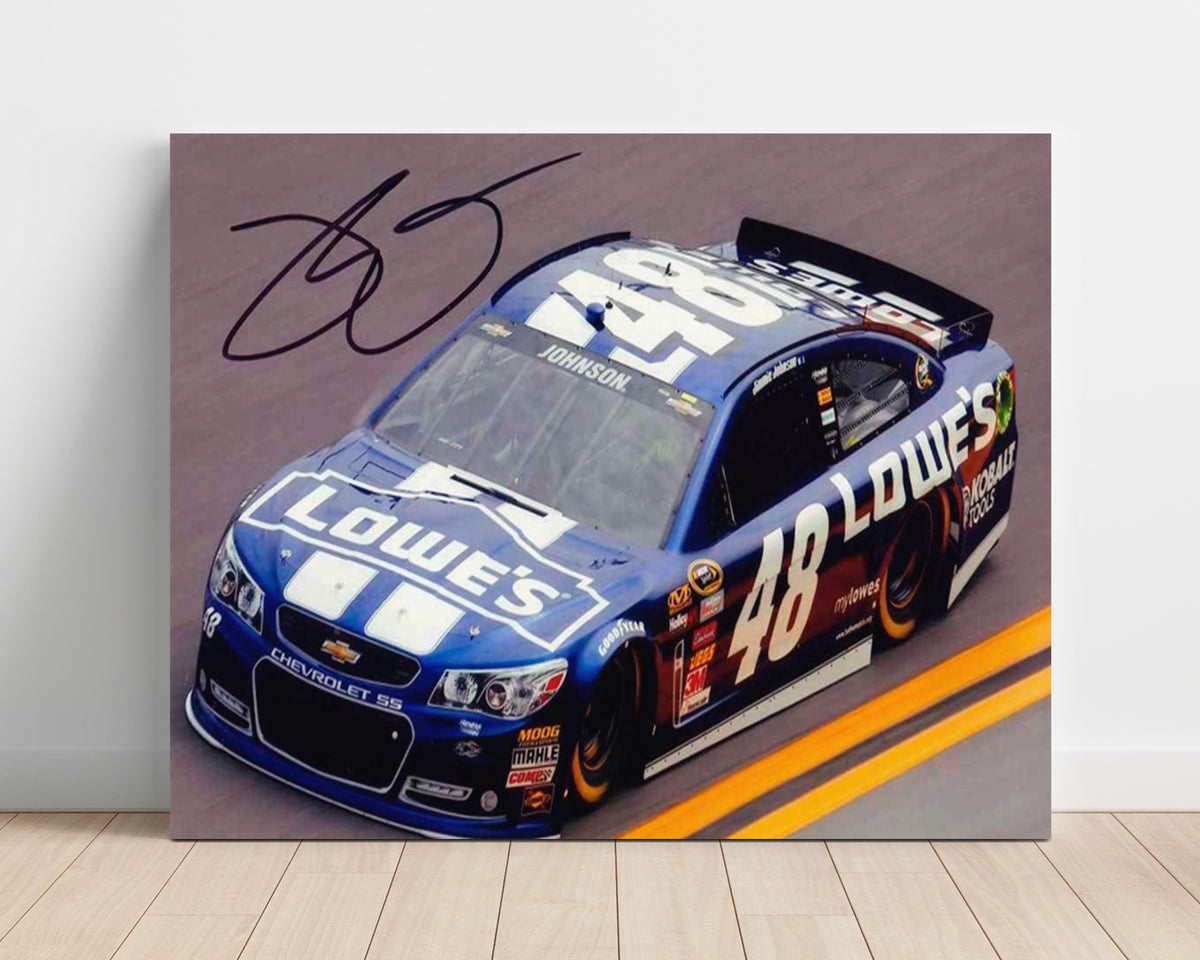 Jimmie Johnson - Lowe's Car - Gallery Frame racing wall art