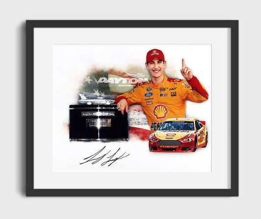 Joey Logano - Daytona 500 Trophy Celebration - Canvas racing wall art