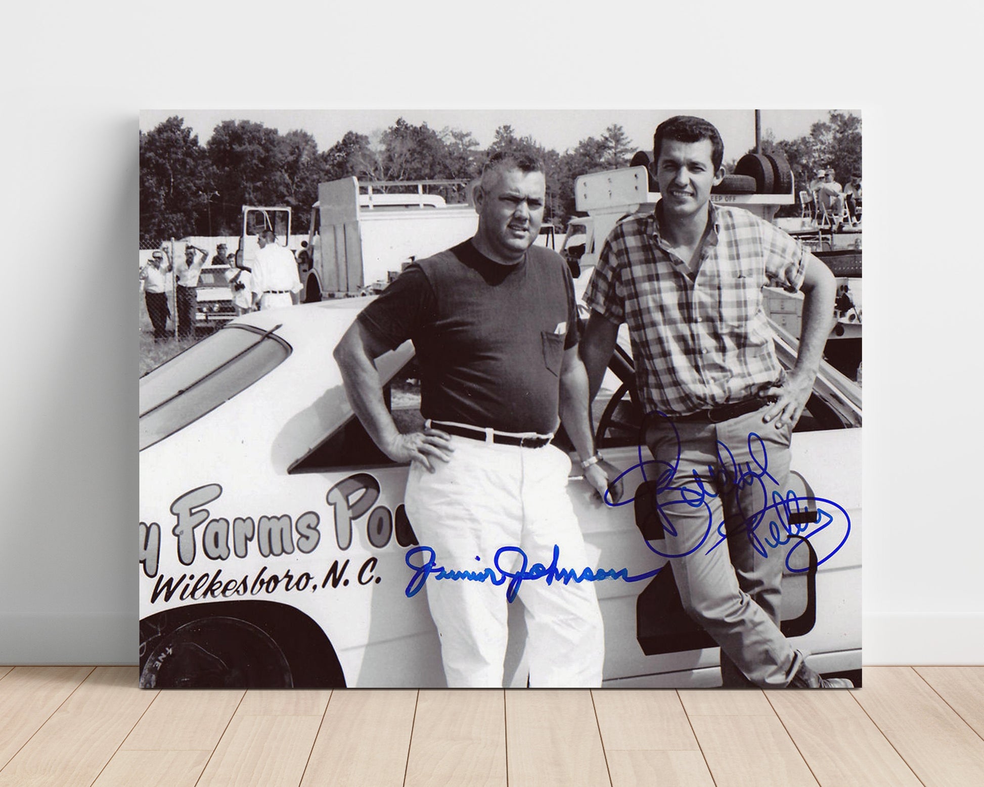 Junior Johnson and Richard Petty Racing Legends - Gallery Frame racing wall art