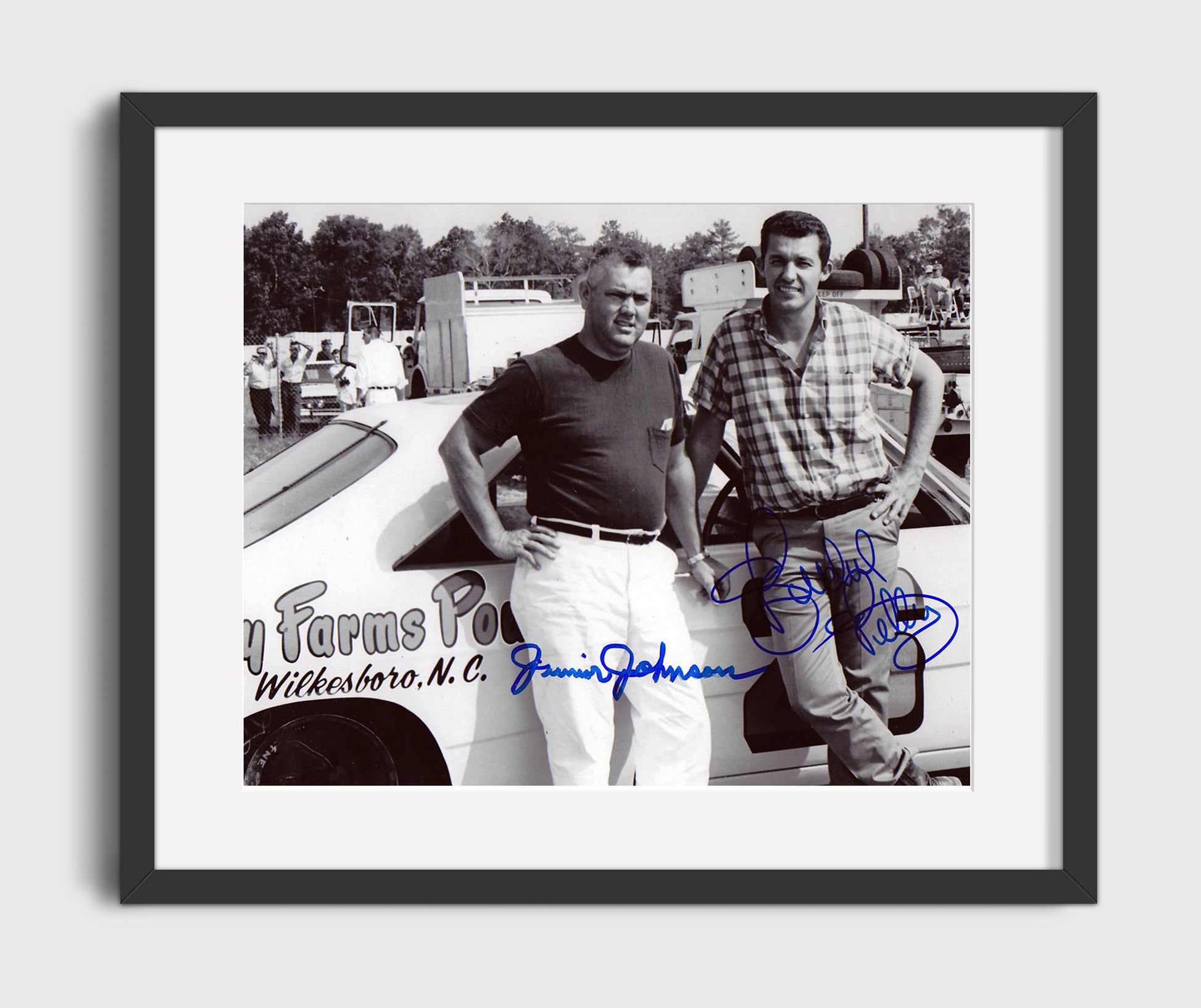 Junior Johnson and Richard Petty Racing Legends - Canvas racing wall art