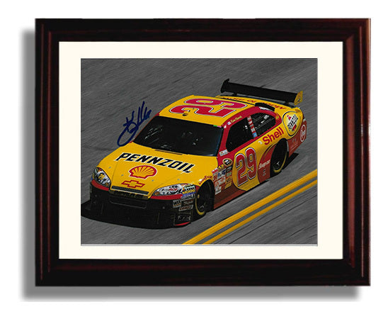 Kevin Harvick - Pennzoil Shell Ford Racing Wall Art 8x10 Beveled Frame wall art print – Racing Wall Art decor