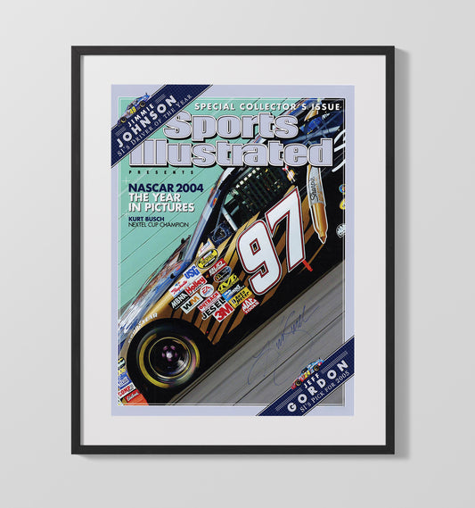 Kurt Busch - NASCAR No. 97 Car SI Cover - Canvas racing wall art