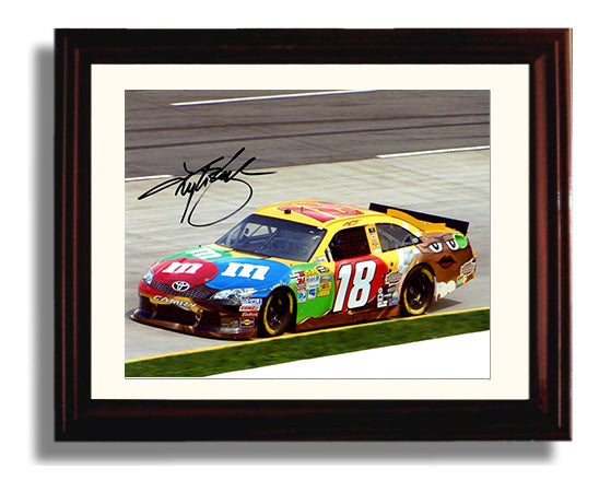 Kyle Busch - Victory Burnout Celebration- Landscape.jpg Racing Wall Art 8x10 Beveled Frame wall art print – Racing Wall Art decor