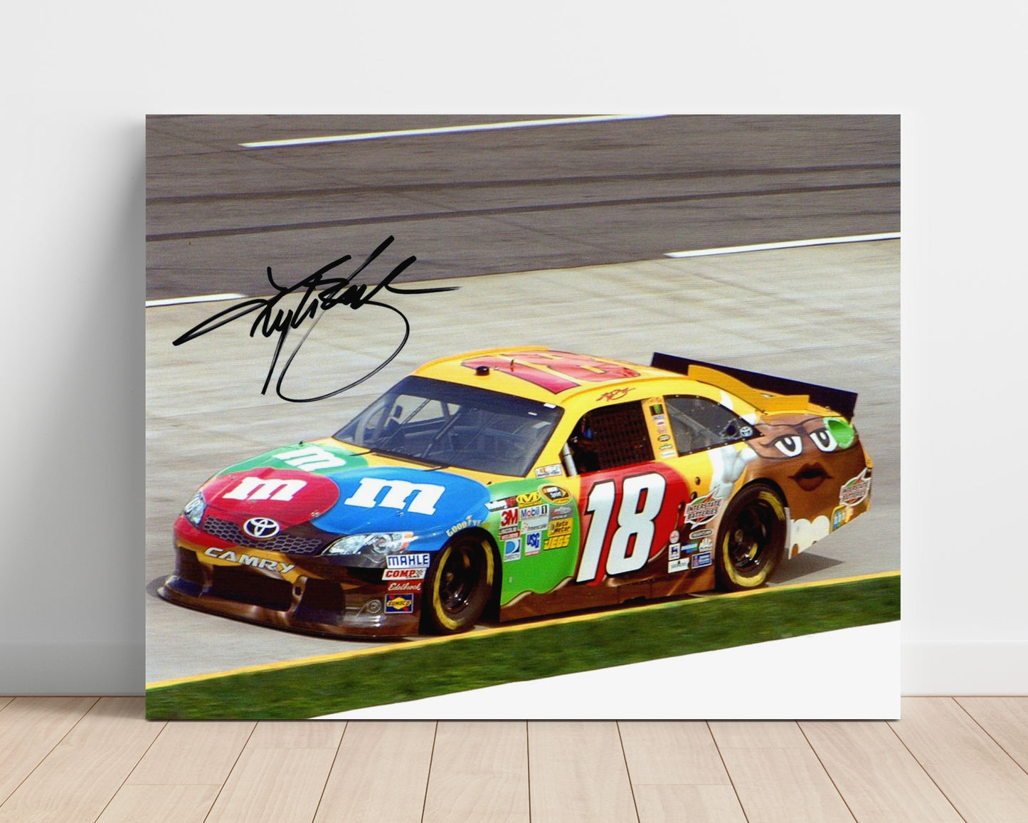 Kyle Busch - Victory Burnout Celebration - Gallery Frame racing wall art