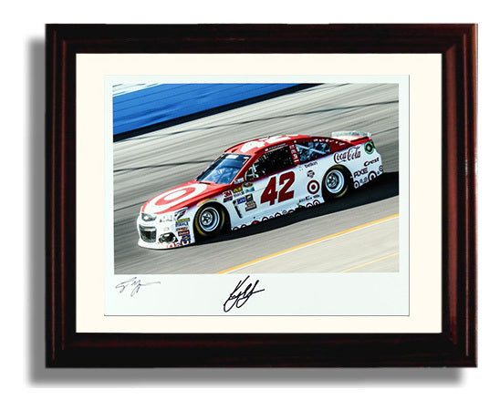Kyle Larson - Target Chevrolet No 42 Racing Wall Art 8x10 Beveled Frame wall art print – Racing Wall Art decor
