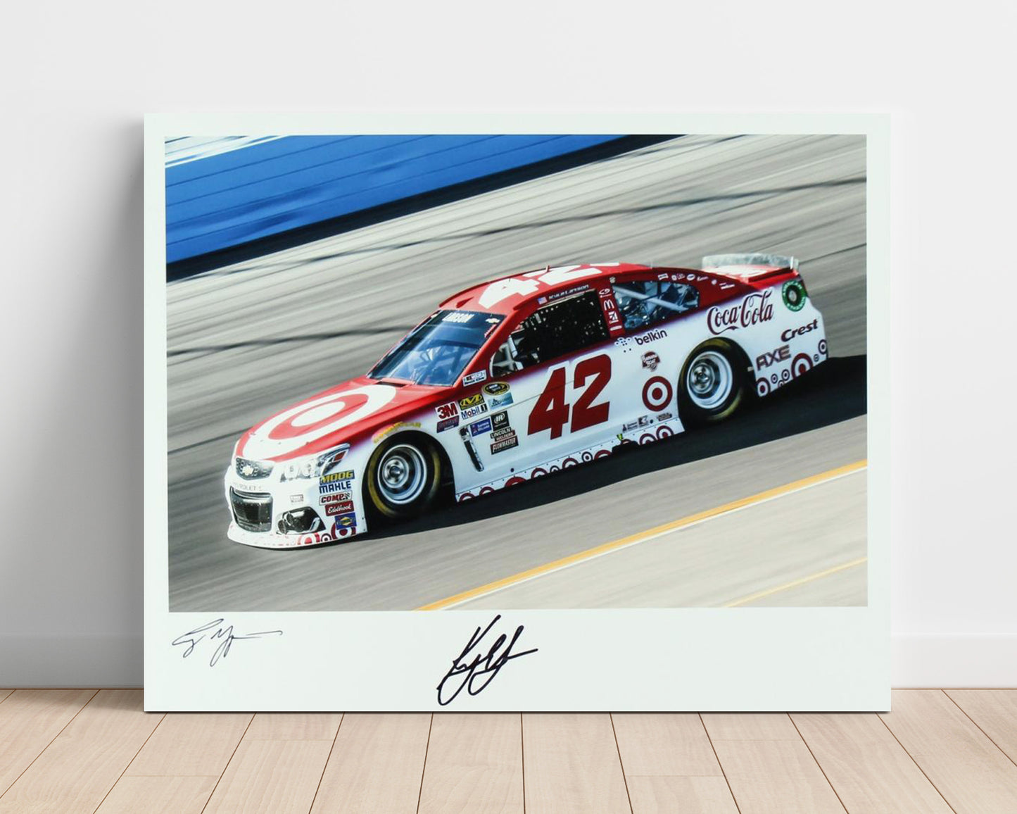 Kyle Larson - Target Chevrolet No 42 Racing Wall Art 16x20 Unframed Print wall art print – Racing Wall Art decor