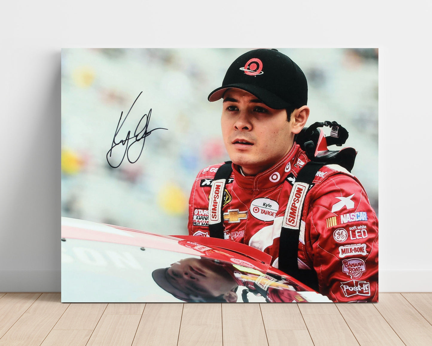 Kyle Larson - Target Racing Portrait Racing Wall Art 16x20 Unframed Print wall art print – Racing Wall Art decor