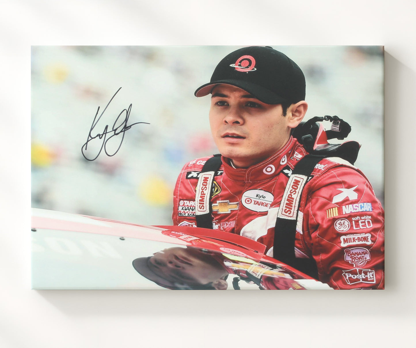 Kyle Larson - Target Racing Portrait Racing Wall Art 20x24 Canvas wall art print – Racing Wall Art decor