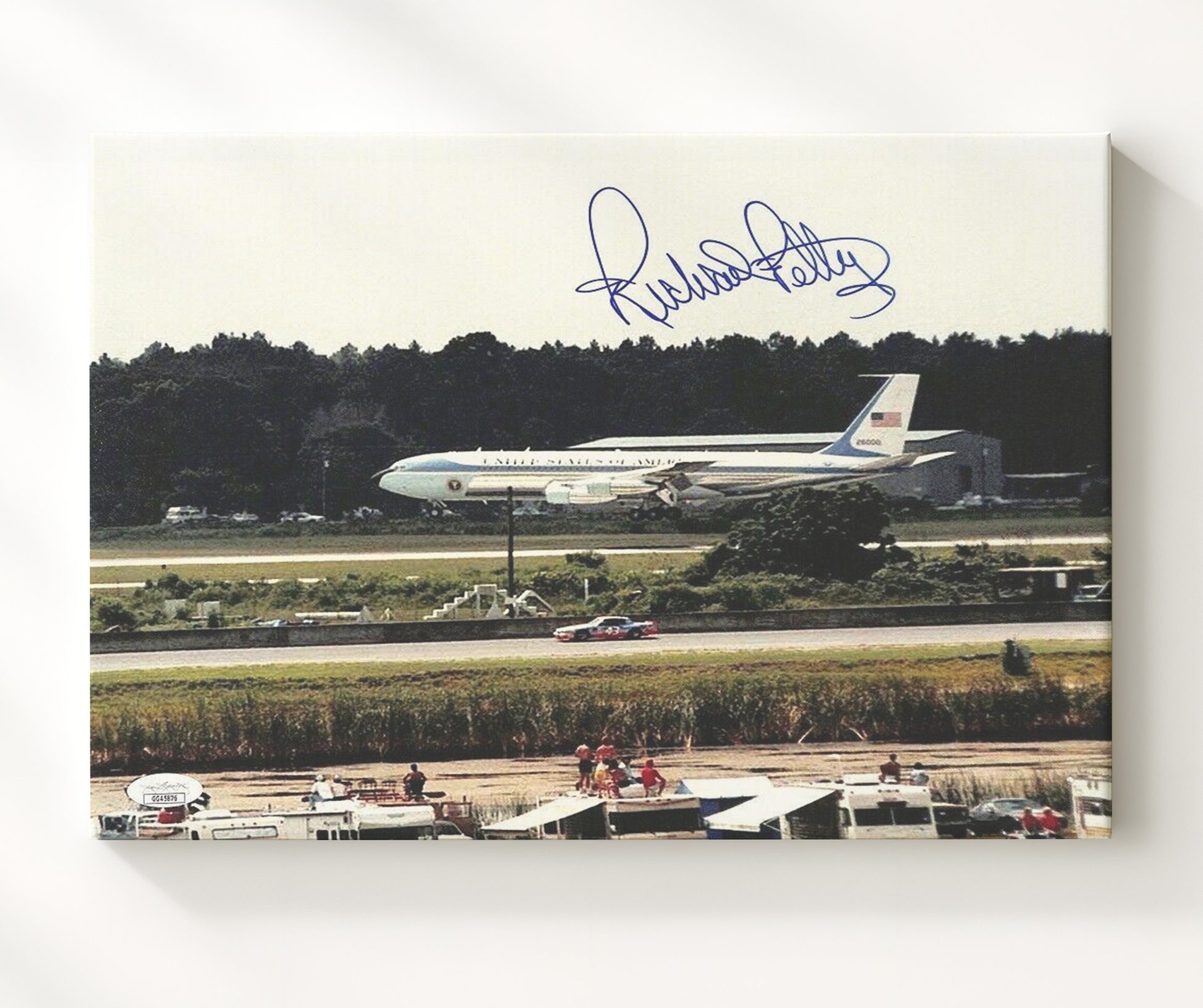 Richard Petty - Air Force One - Framed Canvas racing wall art