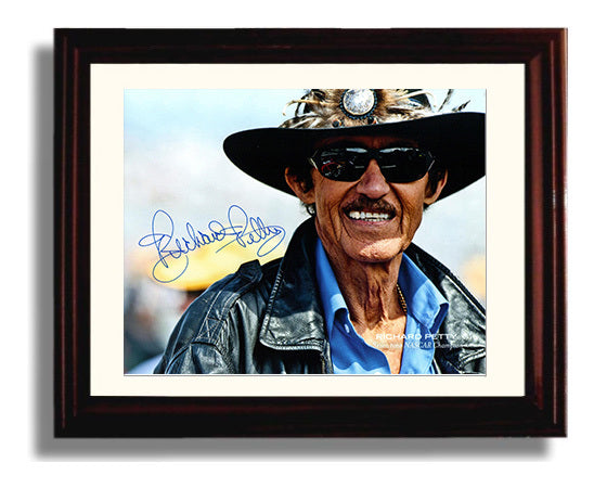 Richard Petty - Portrait- Landscape.jpg Racing Wall Art 8x10 Beveled Frame wall art print – Racing Wall Art decor