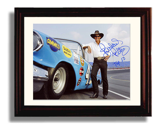Richard Petty - Seven Time Champion Portrait- Landscape.jpg Racing Wall Art 8x10 Beveled Frame wall art print – Racing Wall Art decor