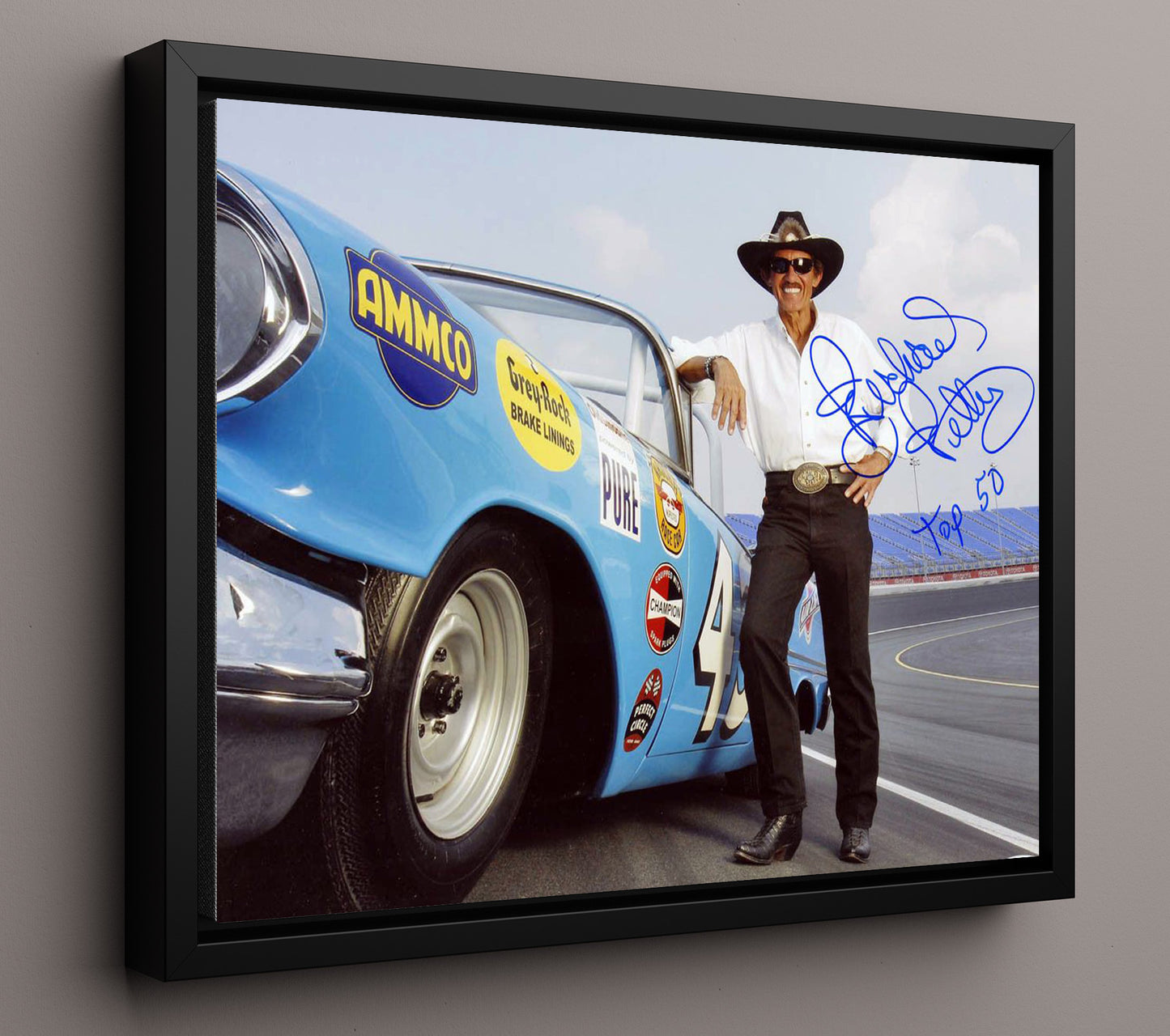 Richard Petty Seven-Time Champion Tribute - Unframed Print racing wall art