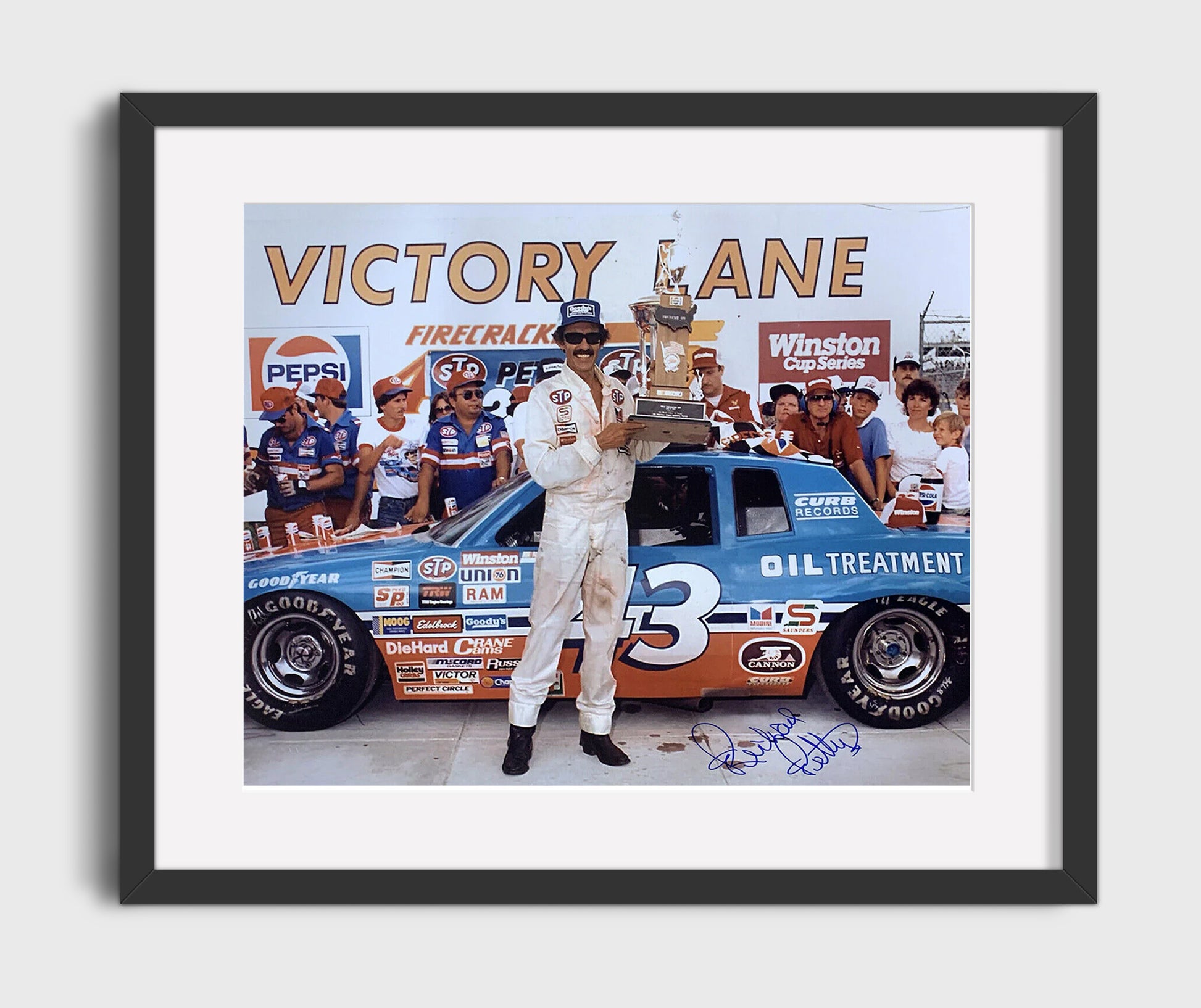 Richard Petty - Victory Lane- Landscape.jpg Racing Wall Art 16x20 Gallery Frame wall art print – Racing Wall Art decor