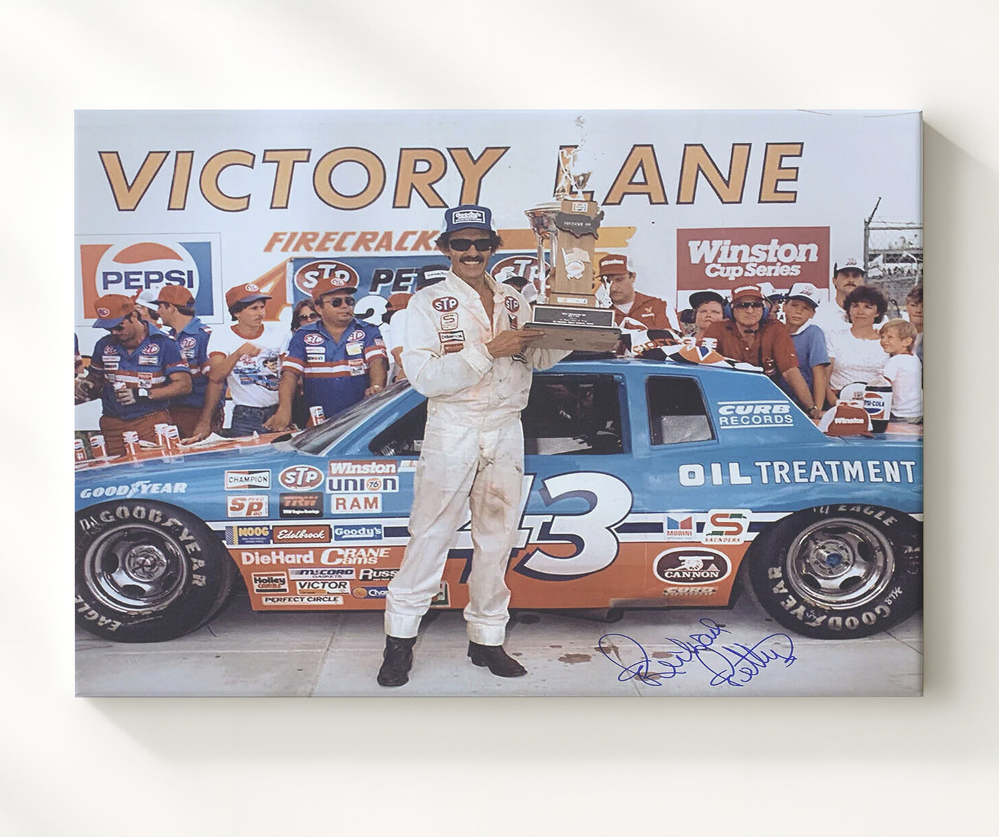 Richard Petty - Victory Lane- Landscape.jpg Racing Wall Art 20x24 Canvas wall art print – Racing Wall Art decor