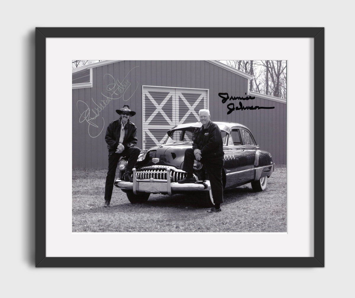 Richard Petty and Junior Johnson Racing Legends - Canvas racing wall art